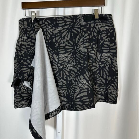 RipSkirt Hawaii Adjustable Wrap Skirt Length 1 Black Floral Sz L‎ Beach Resort - Picture 4 of 9